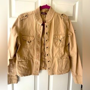 Jordache tan military-style jacket